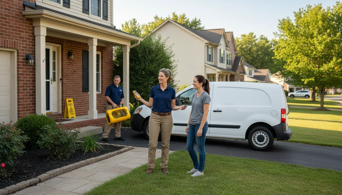 Residential water damage restoration in Lodgepole, NE